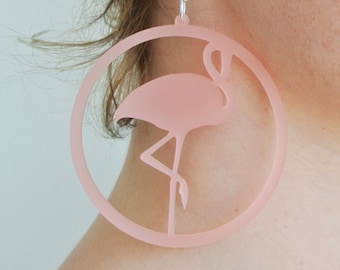Lightweight Flamingo Earrings
