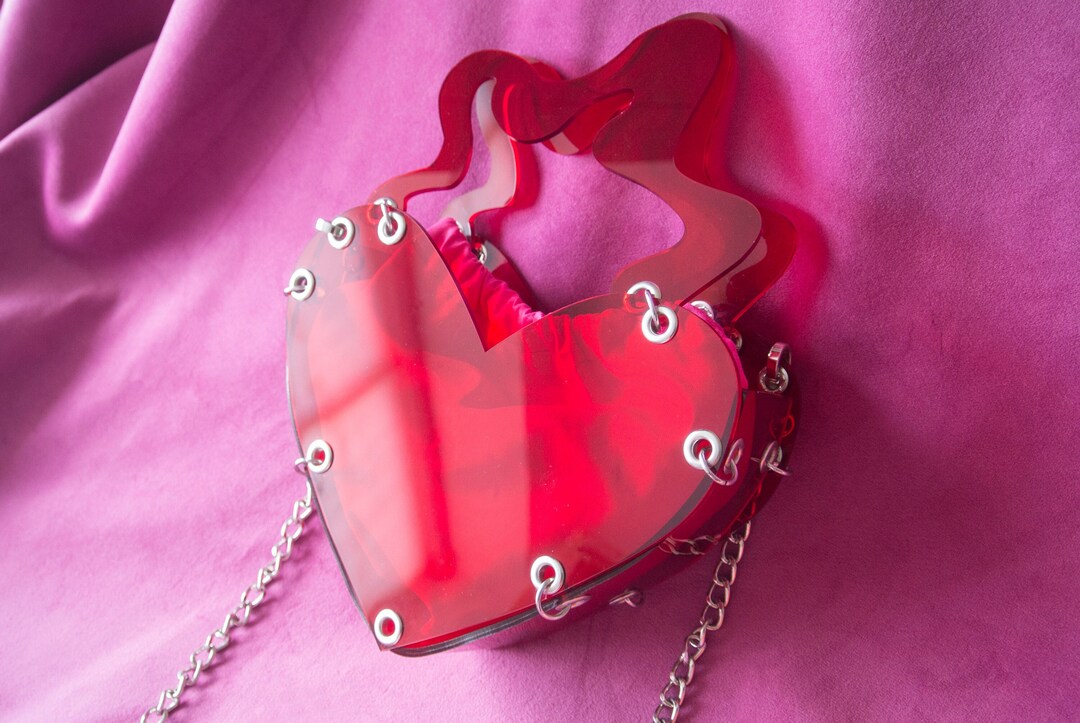 3D Heart Bag - Etsy