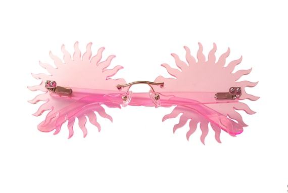Pink flame sunglasses 2025
