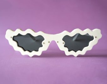 Wobbly Librarian UV400 gafas de sol polarizadas hechas a mano