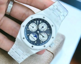 Audemars Piguet Royal Oak Calendario Perpetuo Cerámica Blanca