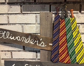 Tie-Shaped Wand Holder w/ Key Ring, Enclosed, Personal, Carry, Travel, Body, Holster, Bag, Pouch, House Colors
