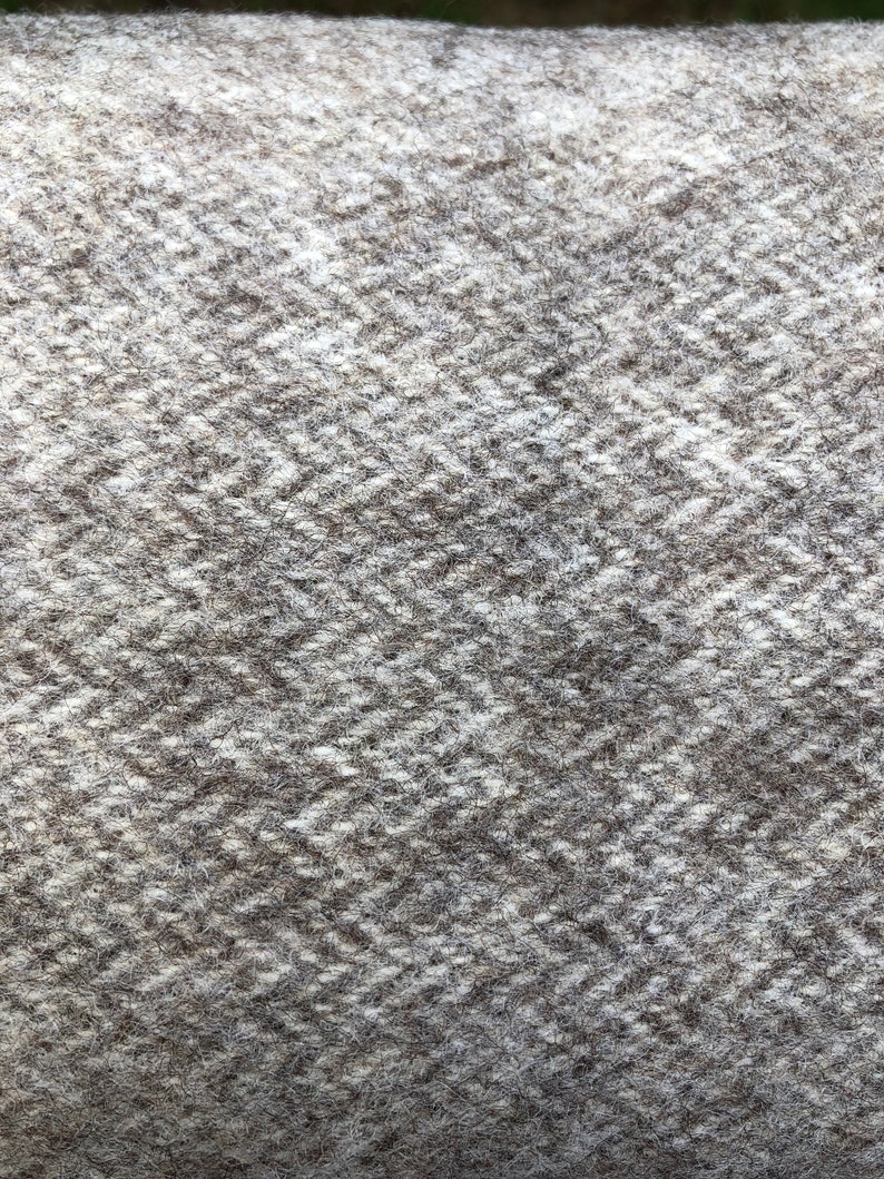 Wool Throw Blanket Herringbone // 100 Natural Wool // Wool // Sheep's