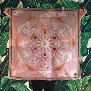 The Zodiac Scarf (in rose, orange & coffee)