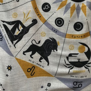 De Zodiac Sjaal in grijs/oker/zwart afbeelding 5