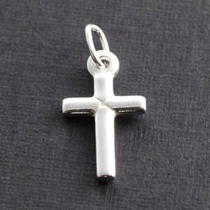 Add a cross charm - sterling silver