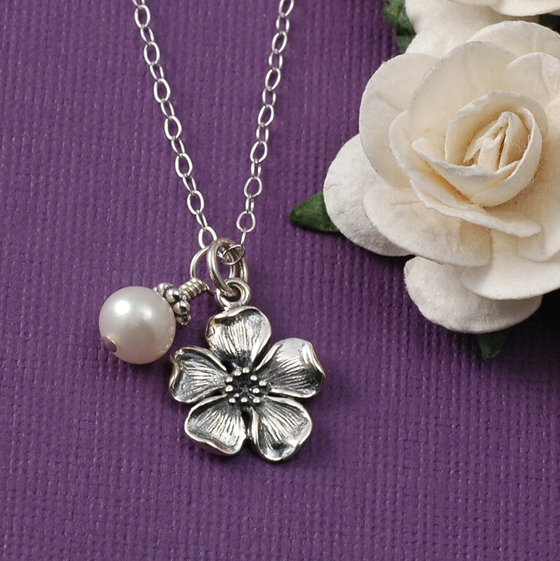 Flower Girl Necklace Will You Be My Flower Girl Flower and Etsy