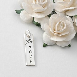 2026 Graduation Charm - rectangular tag - one inch