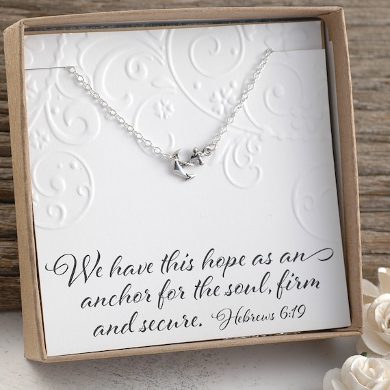 Sterling Silver Small Sideways Anchor Necklace Sterling Silver Small Sideways Anchor Necklace