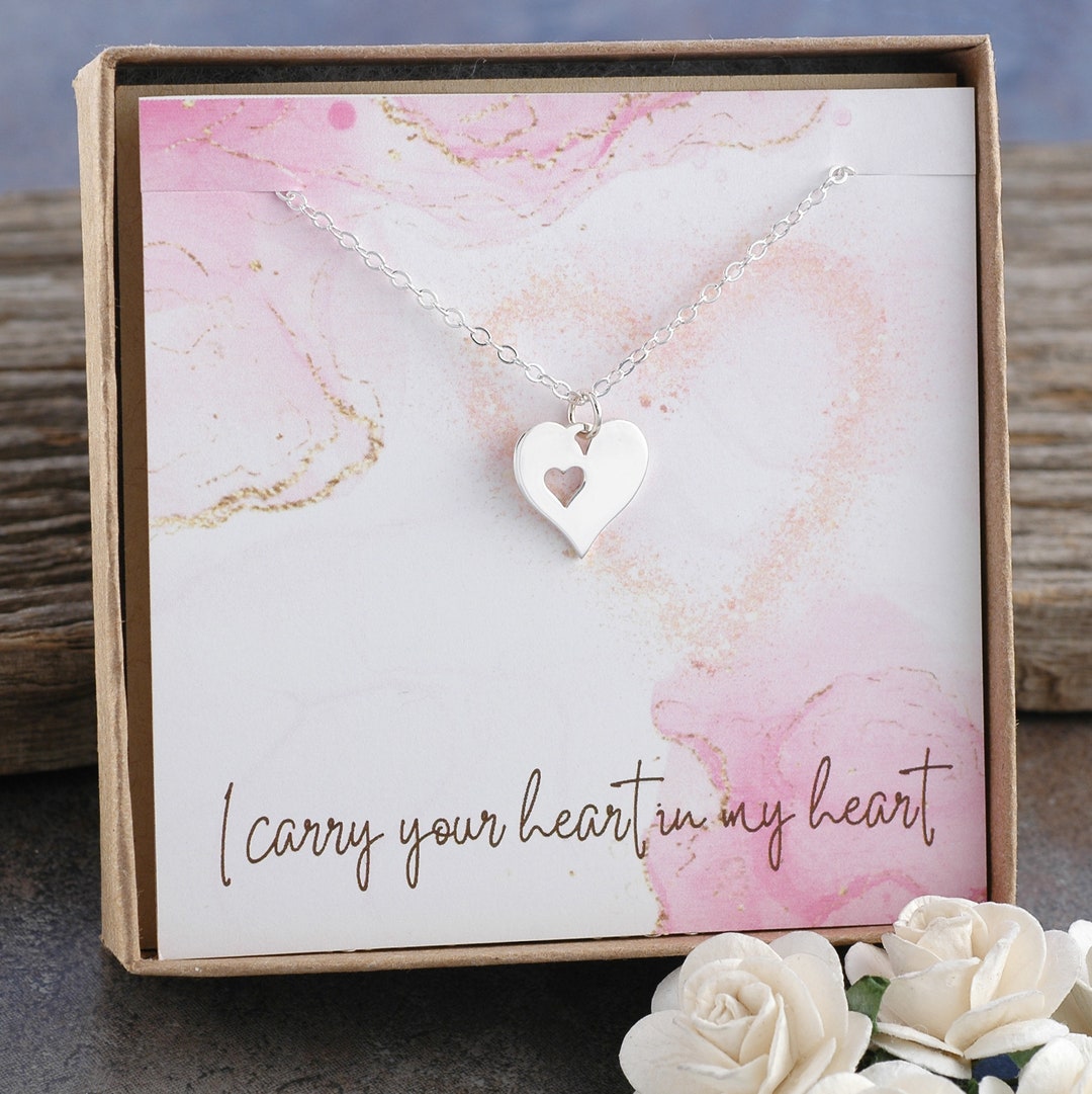 Silver Necklace Gift To My Beautiful Girl Necklace I Carry Your