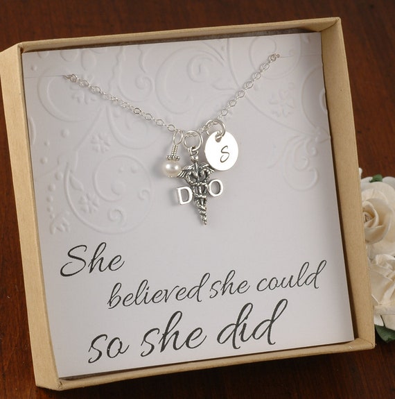 MD Graduation Gift Medical Doctor Charm Pendant Birthstone Gifts MD Necklace Family Birthstone Necklace Sterling Silver MD Pendant