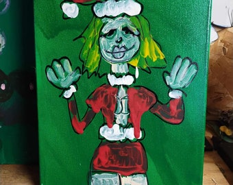 Mrs. Claus - The Painter Original Painting