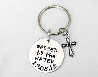 Washed By The Water Personalized Baptism Gift For Boy, Religious Adult Baptism Gift , Keepsake Baptism Christian Gift For Man Woman