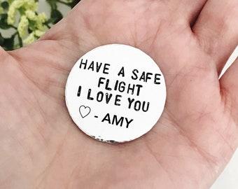 Fly Safe Flight Attendant Gift, Have A Safe Flight Pilot Gifts, Personalized Gift For Frequent Flyer, Military Deployment Air Force Gifts