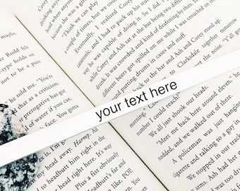 Custom Metal Bookmark: Personalized Book Lover Gift