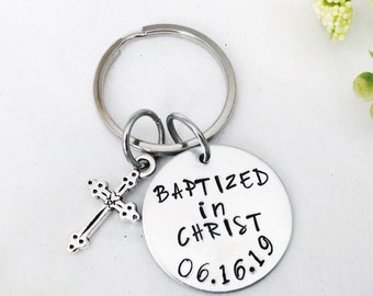 Personalized Baptism Gift For Teen Boy,  Adult Baptism Gift Baptized in Christ, Keepsake Baptism Date Gift For Man Woman, Men Baptism Gift