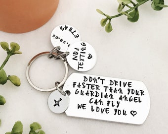 Drive Safe Keychain: Sweet 16 New Driver Gift