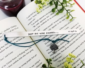 Personalized Bookmark Just One More Chapter, Book Club Gift for Bookworms Custom Bookmark Gift For Daughter, Mothers Day Birthday Gift