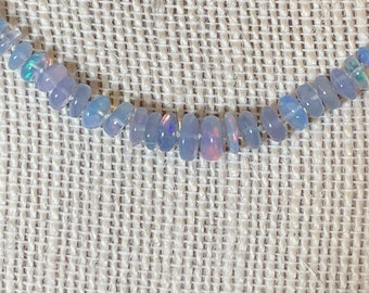Collar de cuentas de ópalo etíope de 40 cm