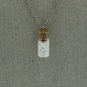 Glitter In A Bottle Pendant Necklace