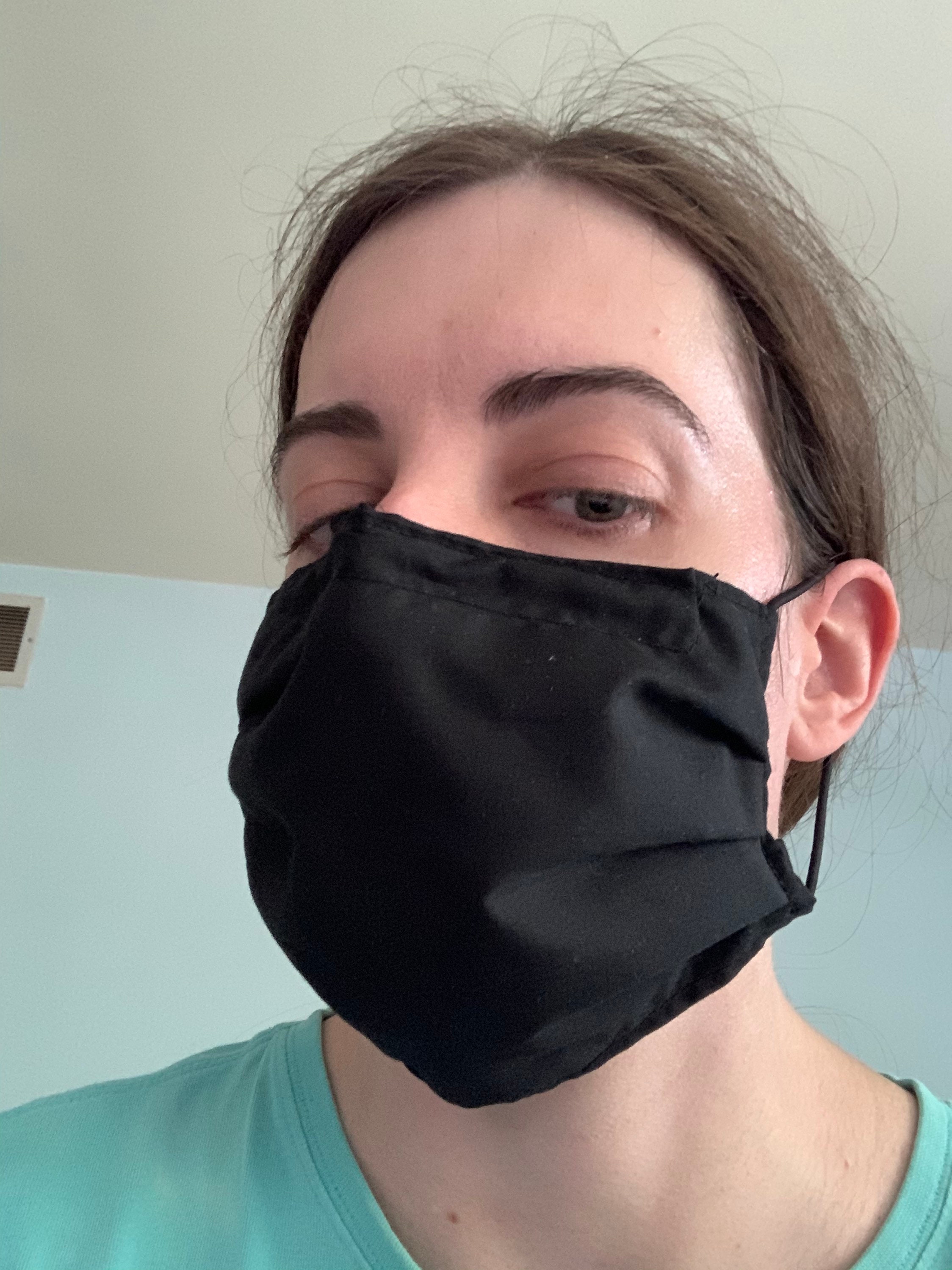 Black Double Cotton/nylon Face Mask Etsy Singapore