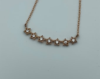 14 Kt Rose Gold Plated 17.5 Inch Necklace