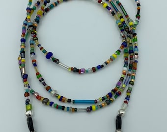 Random Seed Bead Mix 30 Inch Eyeglass Leash