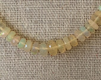 Ethiopian Opal Beaded 16 Inch Necklace