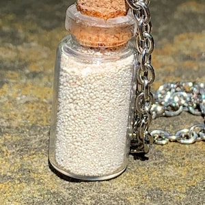 Sand from Grace Bay Turks and Caicos in a 1ml Bottle Pendant Necklace