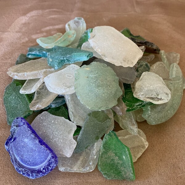 2LBs of Natural Sea Glass