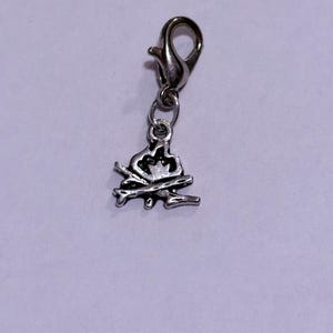 Stainless Steel Campfire Zipper Pull