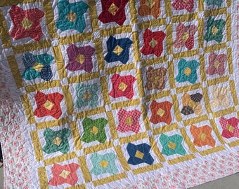 Handmade Lori Holt design quilt