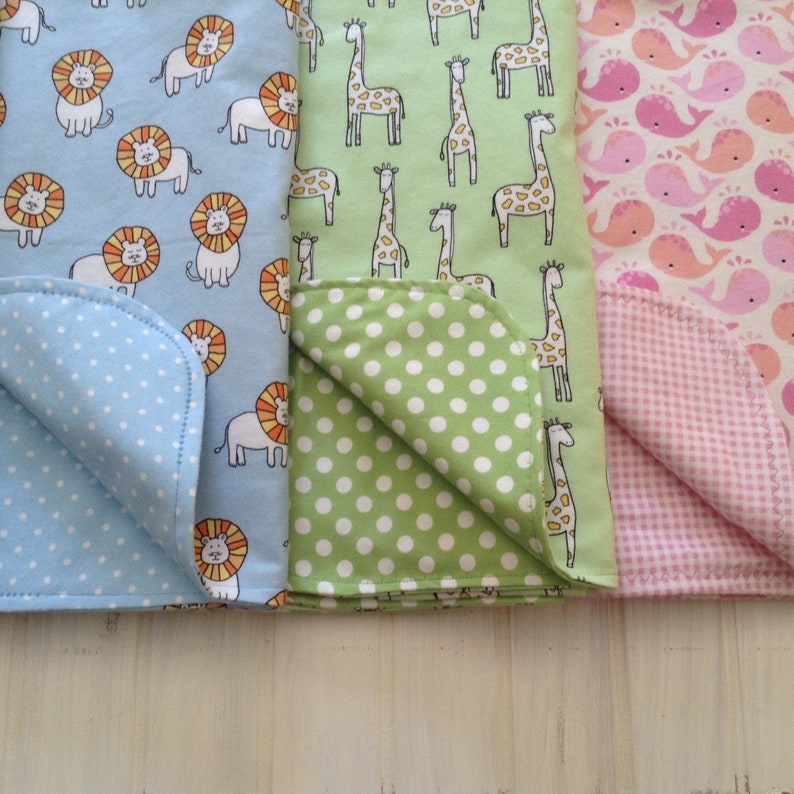 Flannel Baby Blankets large blanket designer two layers of Etsy