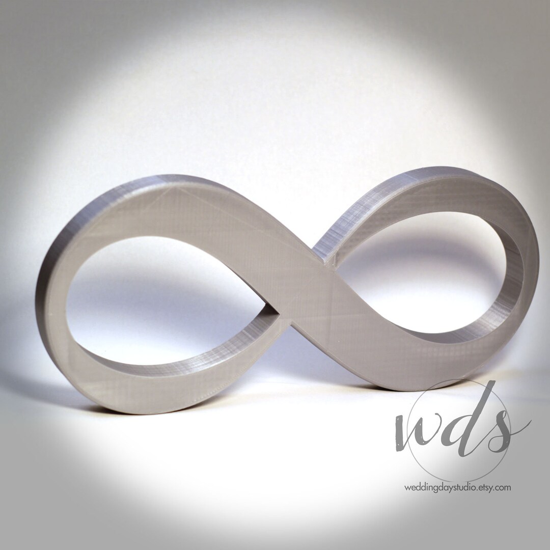 Infinity Love Sign 12in Silver Sweetheart Table Decor Sign Wedding ...