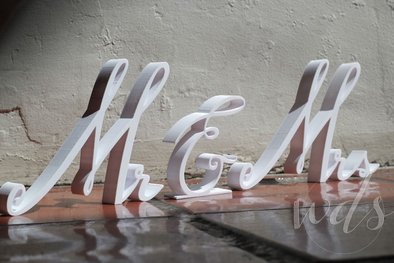 Mr /& Mrs Sign 6in Dark Walnut Finish Sweetheart Table decor head table decor sweetheart table sign sweetheart table wood sign FREE Shipping