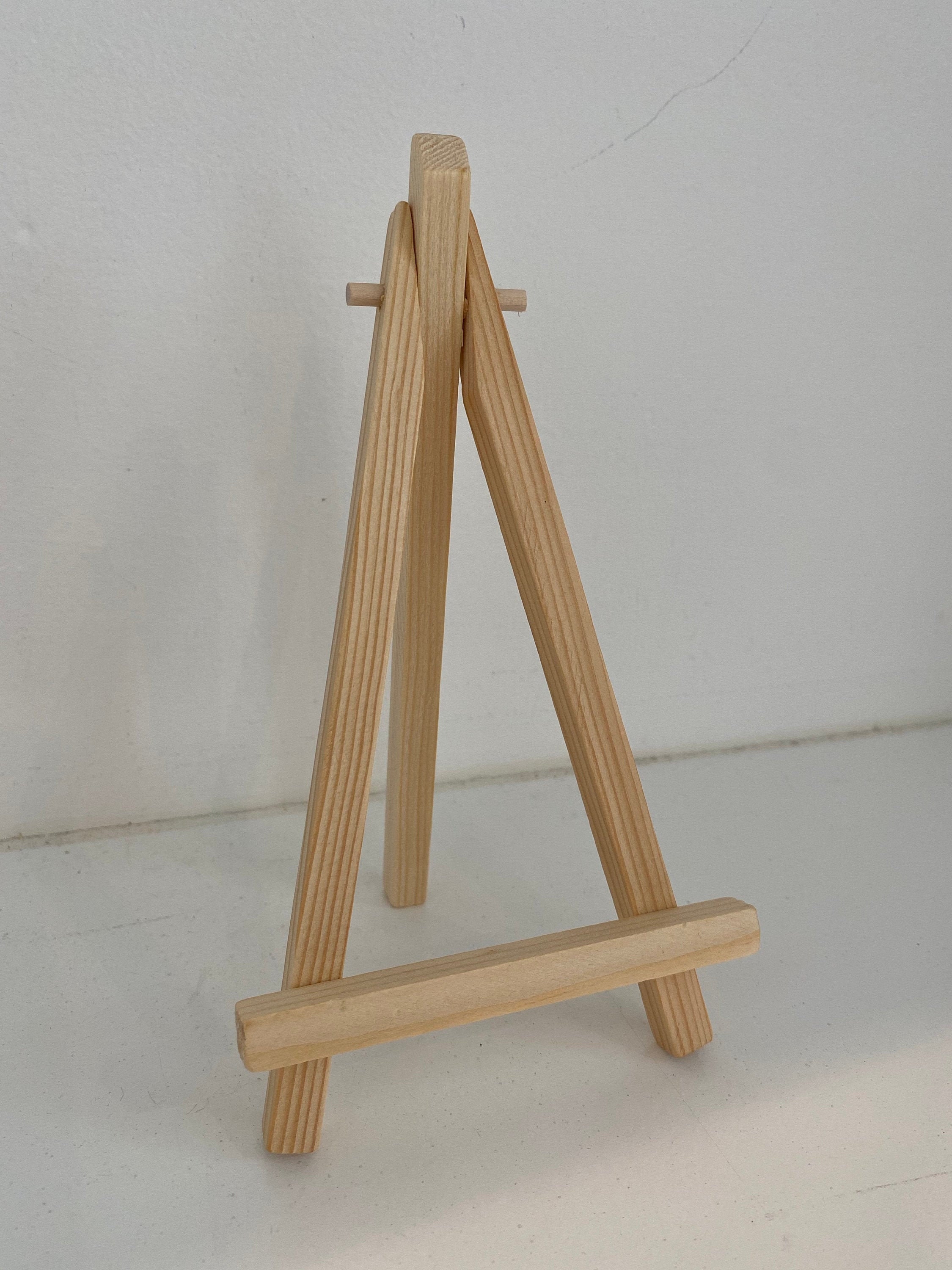 Mini Art Easel, Wooden Triangle Easels for Displaying Embroidery Hoops,  Embroidery Stand, Freestanding Mini Easel 