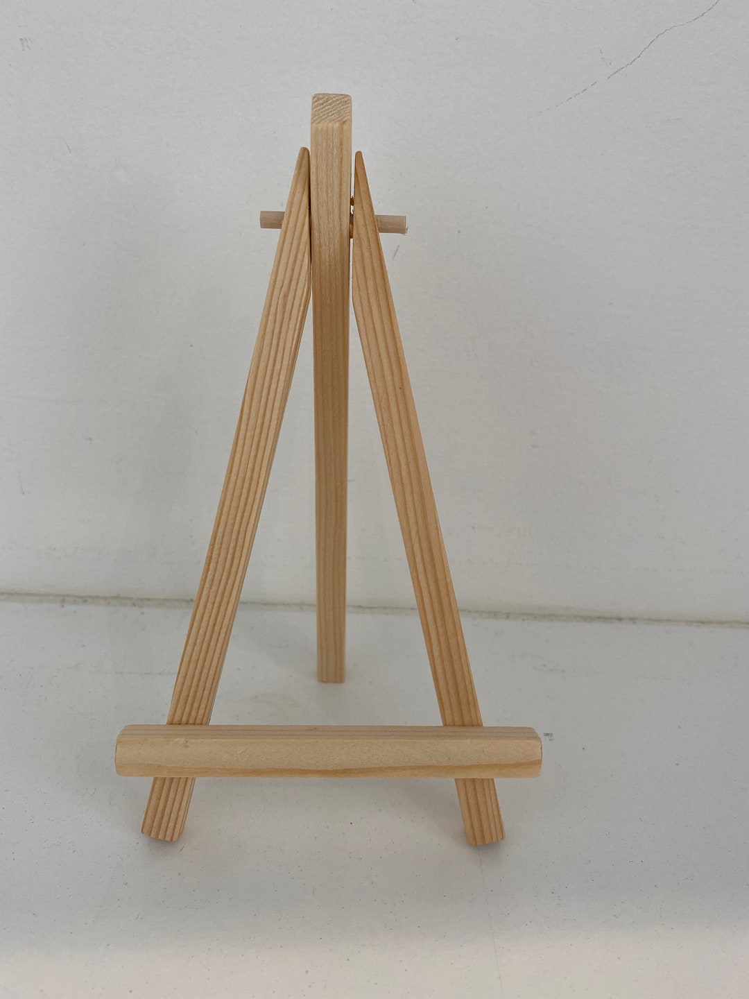 Mini Art Easel, Wooden Triangle Easels for Displaying Embroidery Hoops