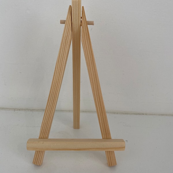 Mini Art Easel, Wooden Triangle Easels for Displaying Embroidery hoops, Embroidery stand, Freestanding mini easel