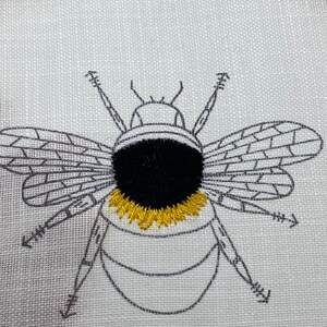 Bumble Bee PDF Embroidery Pattern PDF Downloadable Pattern - Etsy