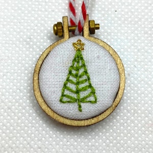 Christmas Napkin ring kit, Beginners embroidery kit, DIY Christmas decorations, Christmas embroidery image 6