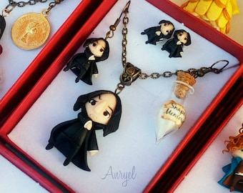 Glow-in-the-Dark Handmade Pendants – Truth Potion Bottle of the Potion Master from the Magic School – Accessories That Glow in the Dark