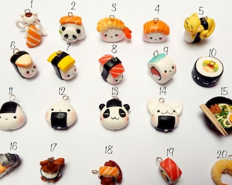 Gioielli Sushi, Collana Orecchini Bracciale Anello Portachiavi - Kawaii Scegli il tuo preferito