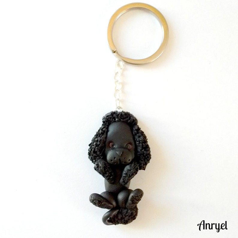 Dog KeychainKeyring handmade fimo dog puppy cute kawaii funny Etsy