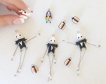 Handmade Spooky Charms - Fantasy Characters for Necklaces, Keychains, and Earrings in Polymer Clay