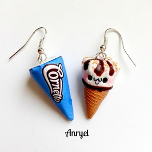 Handgefertigte Eisohrringe - Sommerdesign aus Polymer Clay - Verschiedene Modelle