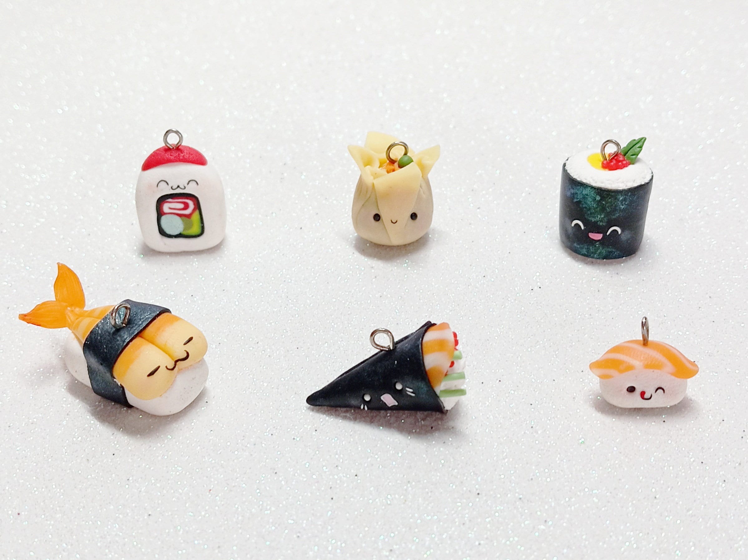 Sushi Polymer Clay Slices