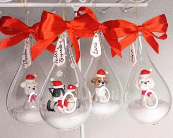 Personalized Christmas Ornament – Your Pet's Miniature Replica in Plexiglass Drop