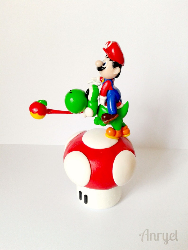 Super Mario Bros Fan Art Yoshi Box Nintendo Gaming Mushroom Etsy