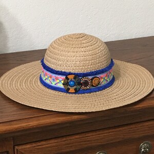 Khaki Straw Hat, Boho Beach Hat, Church Hat, Tea Party Hat, Picnic Hat, Womens Sun Hat, Wide Brim Hat, Floppy Hat