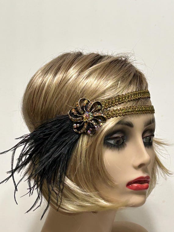 Stunning!!  Vintage Style Headband ! A Beautiful Vintage Style Diamante Forehead/back Bridal  main image 2
